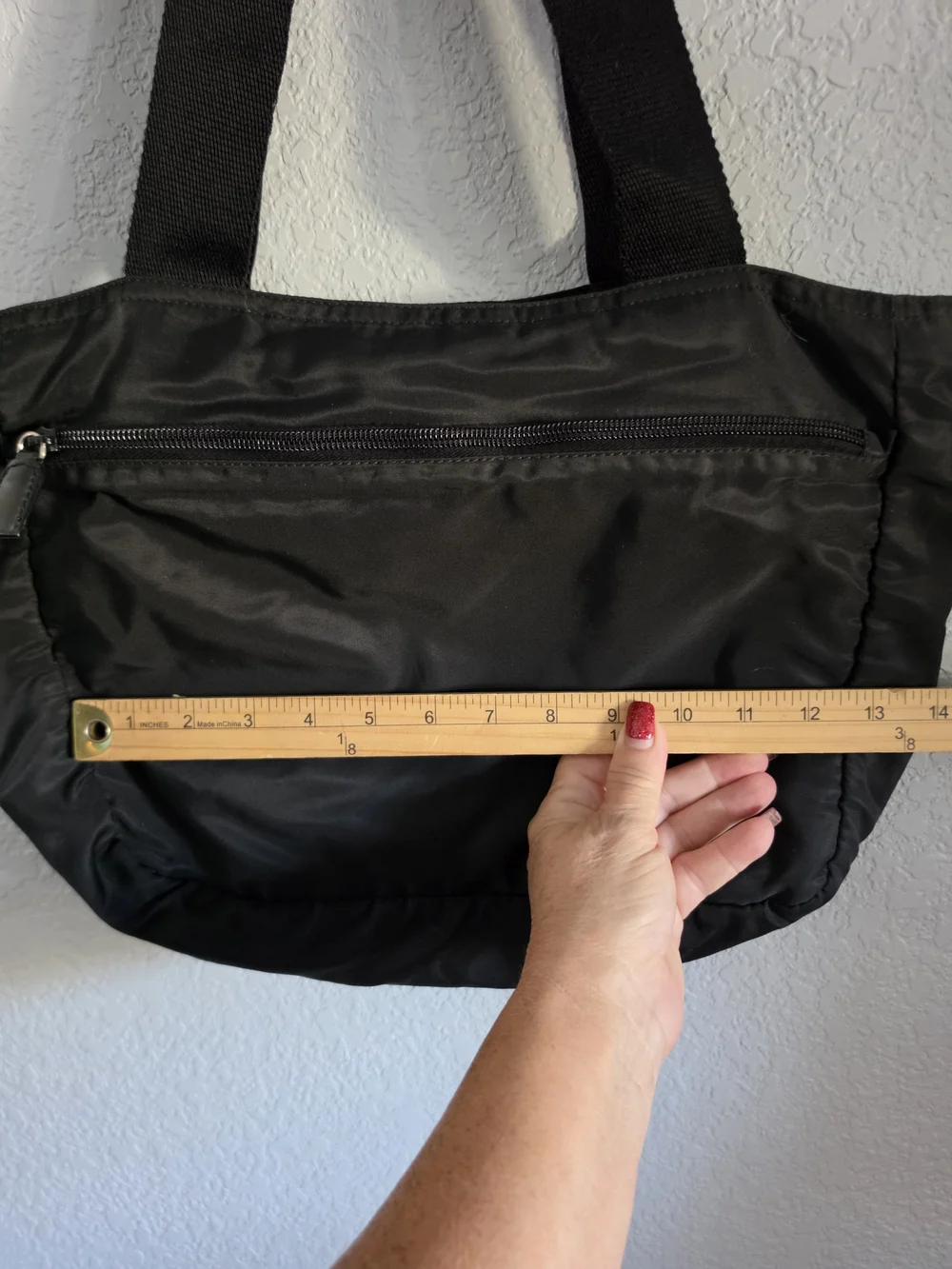 Vintage Prada Tessuto Nylon Shoulder Tote Bag